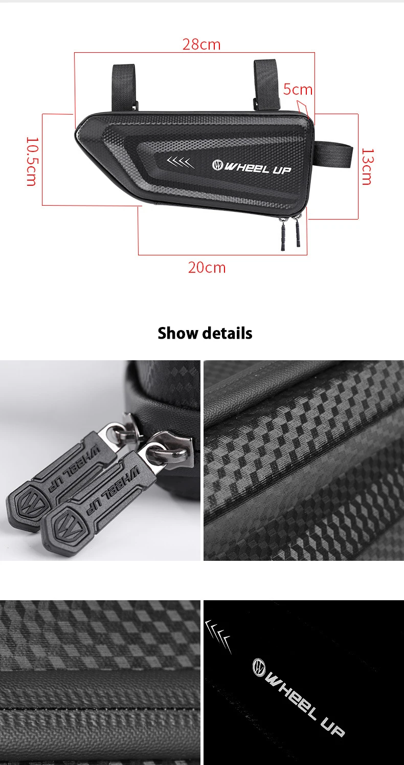 Велосипедная сумка EVA triangle bag beam bag Водонепроницаемая труба висячая седельная сумка для горного велосипеда