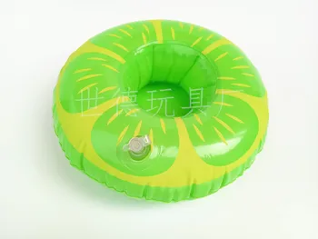

Currently Available Supply Lemon Circle Cup Holder Inflatable Water Coasters Pool Floating Decorative Toy Cup Holder Cola Cup Ho