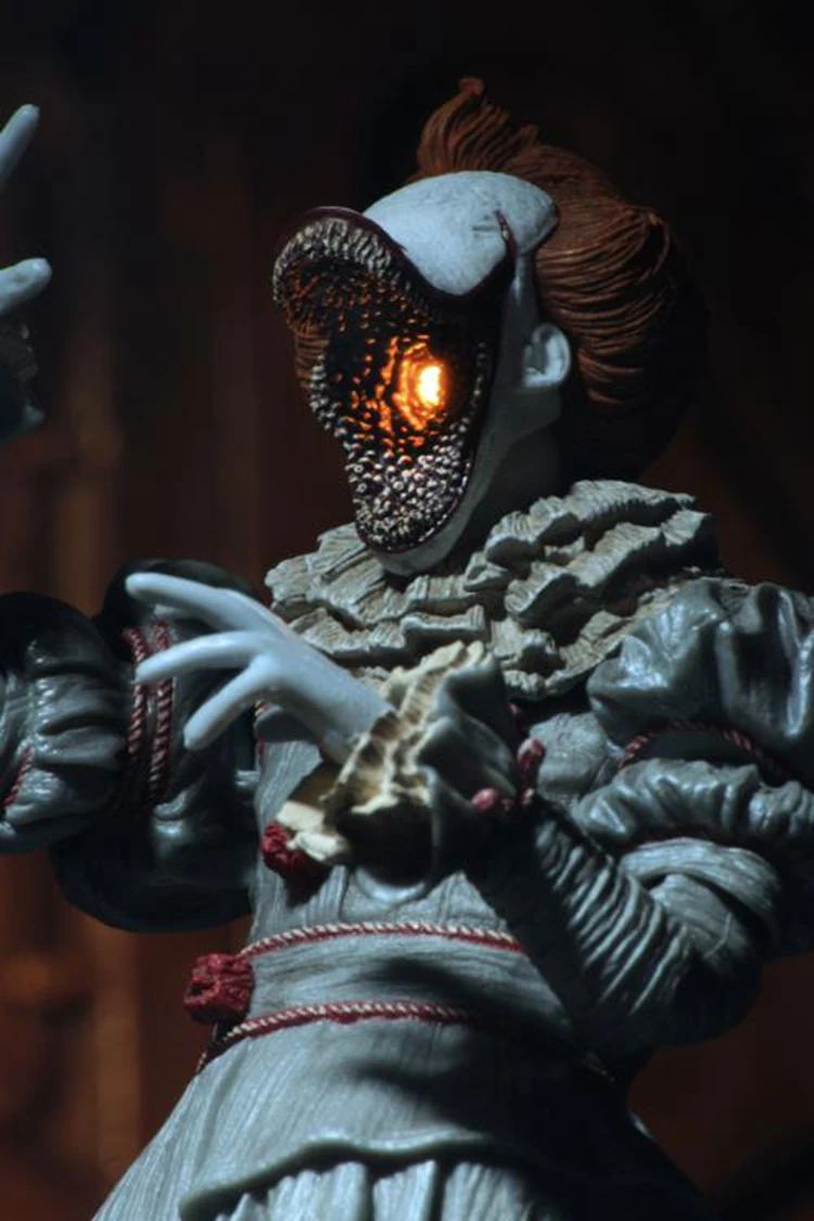 18 см NECA ПВХ Аниме Фигурка Стивен Кинг это злой Джокер светодиодный танец клоун Pennywise Фигурка делюкс издание модель в коробке