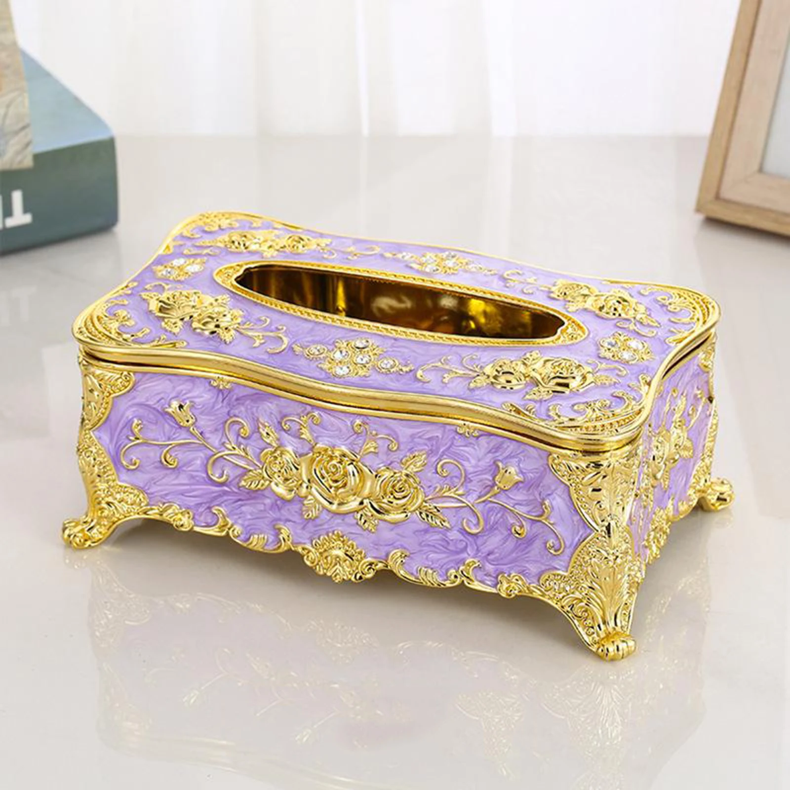 Toilet Paper Holder Tissue Box Tissue Dispenser Napkin Holder Home Storage European Tissue Paper Box Case Cover Napkin Toilet Holder Toilet Paper Case Facial Tissues Box Organizer
