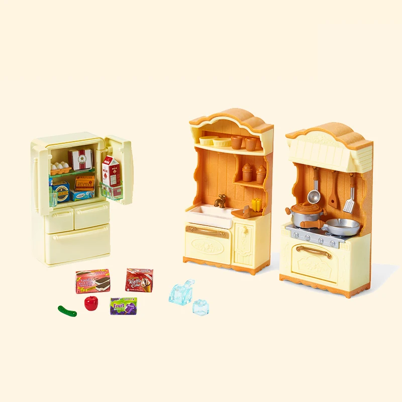 S01 Sylvanian Families кукольный домик мебель аксессуары кухонный игровой набор без фигурок 5341