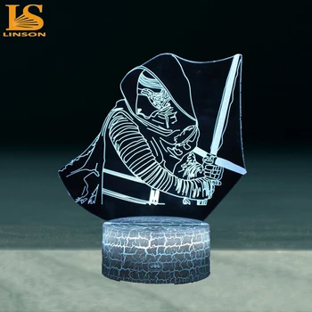 

2019 NEW 3D Lamp Death Star War R2D2 BB-8 Darth Vader Knight LED Baby Lava Table NIGHT LIGHT Cartoon Toy Luminaria Kids Gift