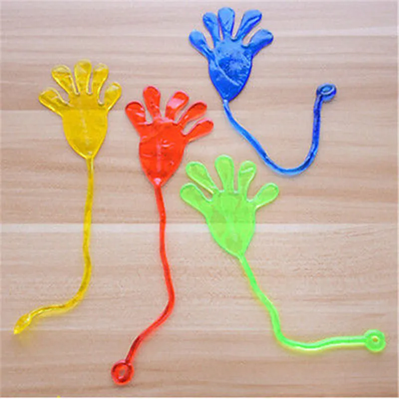 

New Elastic Sticky Slap Hands Palm Toy Kid Party Gift Gags Practical Jokes Elastic Sticky Squishy Slap Hands Palm Toy