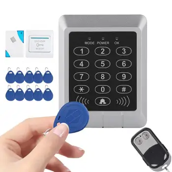 

Professional DC 12V Electric Magnetic Door Lock Access Control Card Password Door Security System Kit On Sale new