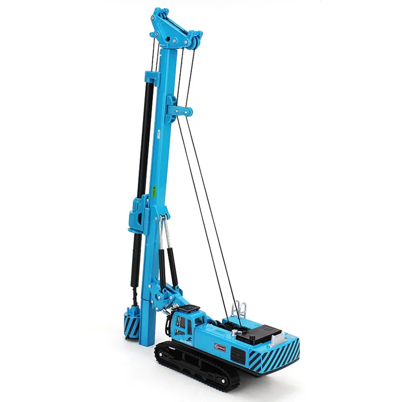 Alloy Rotary Drilling Rig Crawler Excavator Diecast Construction Vehicle Model Children Collection Decoration Model Toys