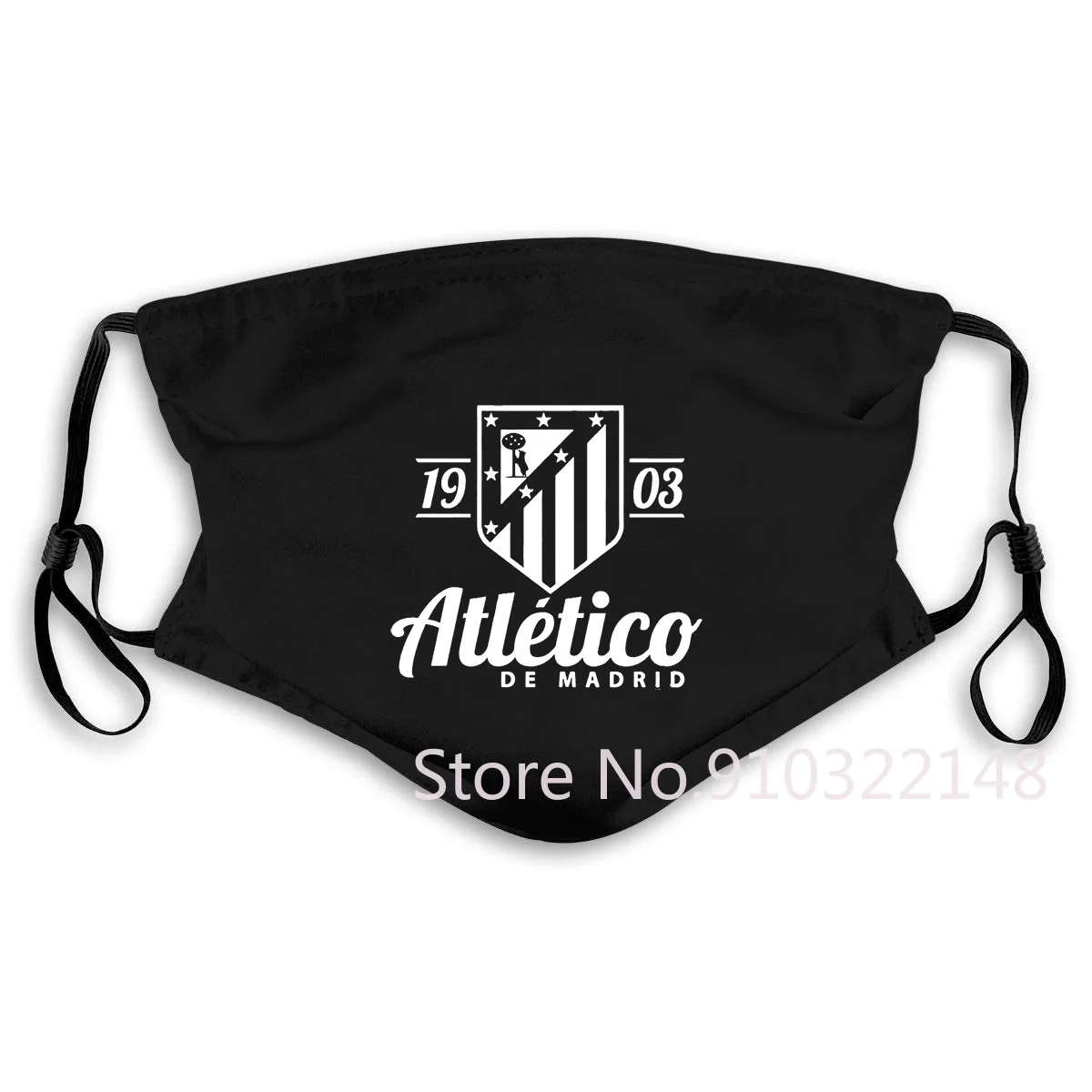 Чистая маска с принтом Атлетико Мадрида Испания Soccerer Futbol Camiseta La Liga | Аксессуары