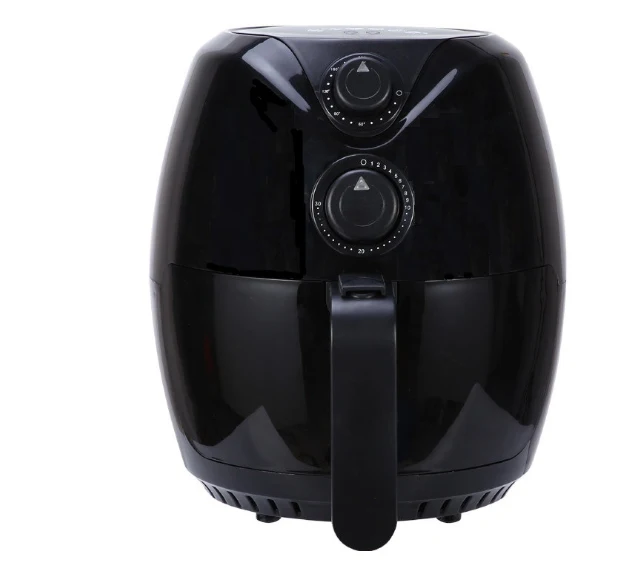 3L Air Fryer Automatic chicken fish baker household chips nuggets mozzarella stick maker Oven NO smoke Oil - Color: Black