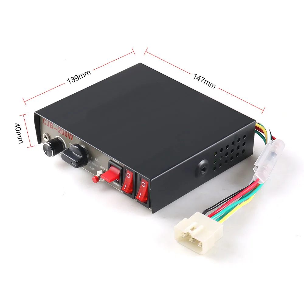 Sirena Di Allarme Per Auto Con Megafono A 3 Toni – 12V, 115dB, Clacson Elettrico Universale