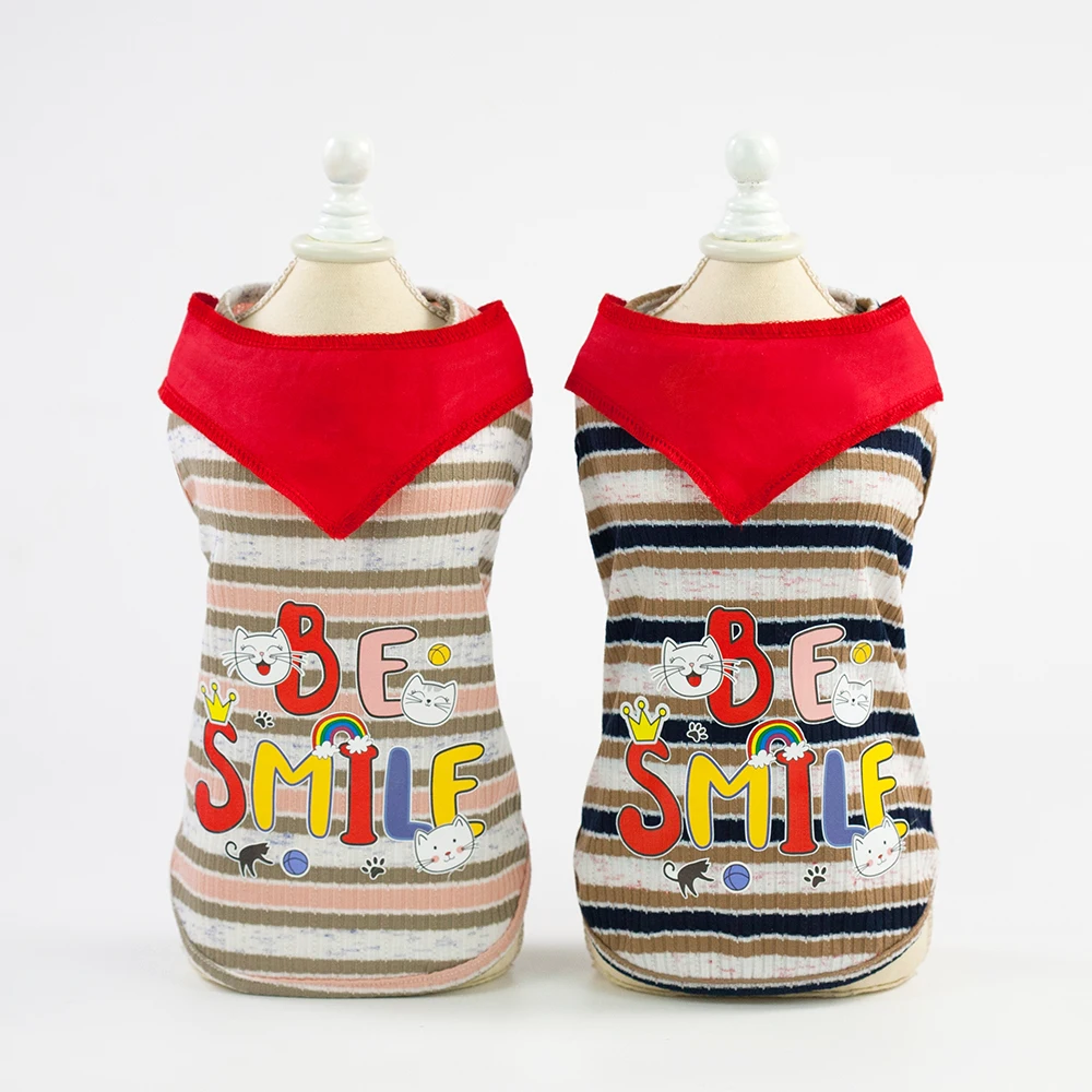 Red Scarf Pet Clothing Costumes Puppy Dog Vest Clothes Dog Shirts For