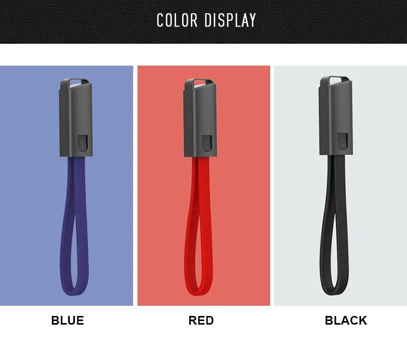 Mobile Phone Data Cable Is Ultra-Short 22 Cm Data Cable New Lanyard Keychain Data Cable For Android C-Type Keychain Data Cable