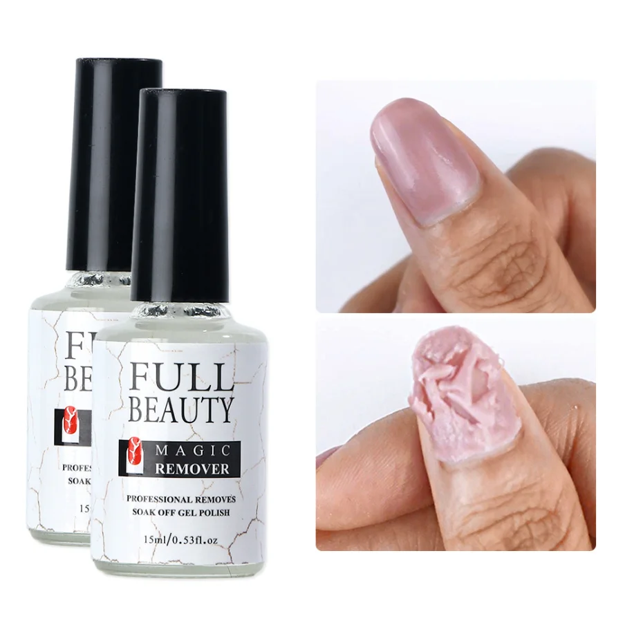 15ML Nail Gel Magic Remover Soak Off Gel Polish Degreaser for Nail Primer Cleaner Varnishes