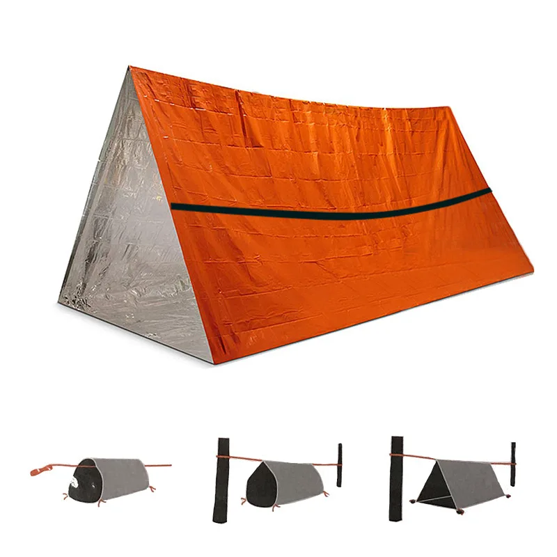 Outdoor simple emergency cold protection warm tent to live first aid