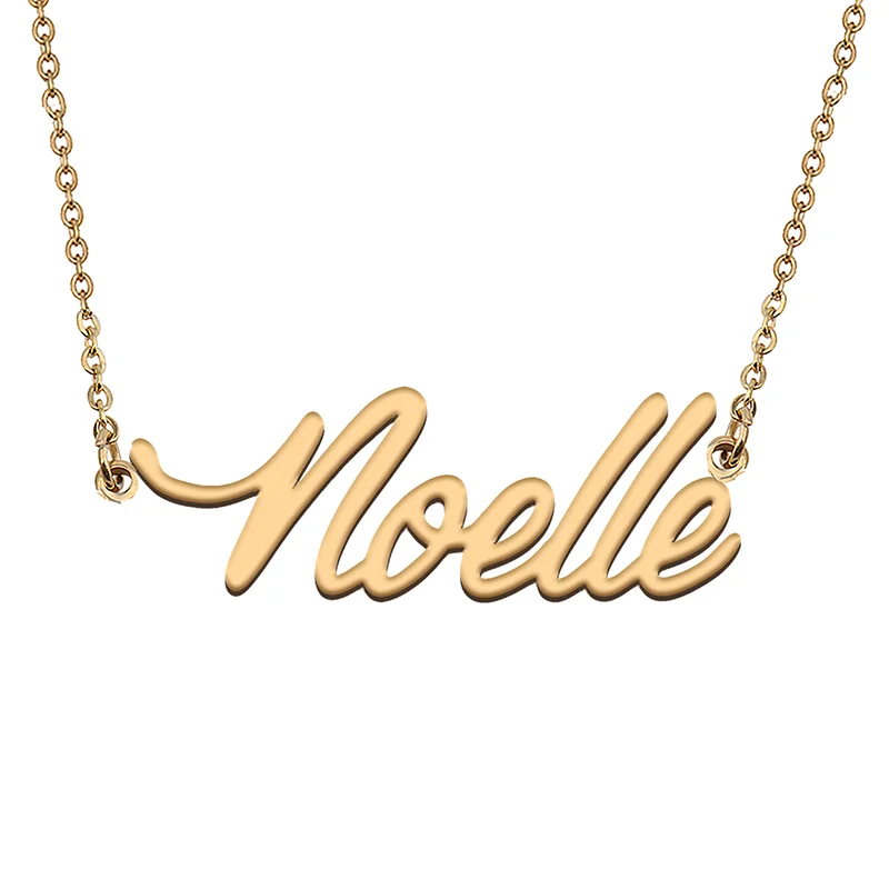 

Noelle Custom Name Necklace Customized Pendant Choker Personalized Jewelry Gift for Women Girls Friend Christmas Present