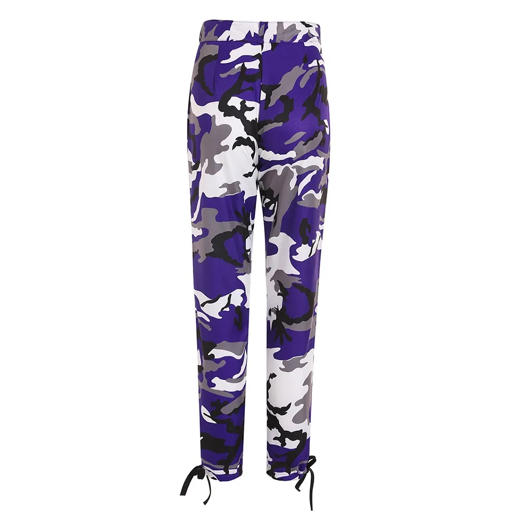 Женские спортивные штаны прямые эластичные камуфляжные с принтом свободные с высокой талией повседневные штаны размера плюс штаны для бега женские пляжные брюки