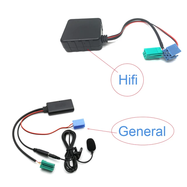 Adattatore Bluetooth Per Auto Renault - AUX E Bluetooth 5.0 Per Clio, Megane, Kangoo