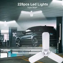 Супер яркий гаражный светильник s 6000лм светильник дневного света лампы деформируемые в помещении гаражная мастерская сарай отель светодиодный энергосберегающий светильник ing