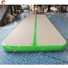 Воздуха зеленый надувной гимнастический рулонный воздушный трек для продажи, Профессиональный надувной гимнастический матрас воздушные дорожки