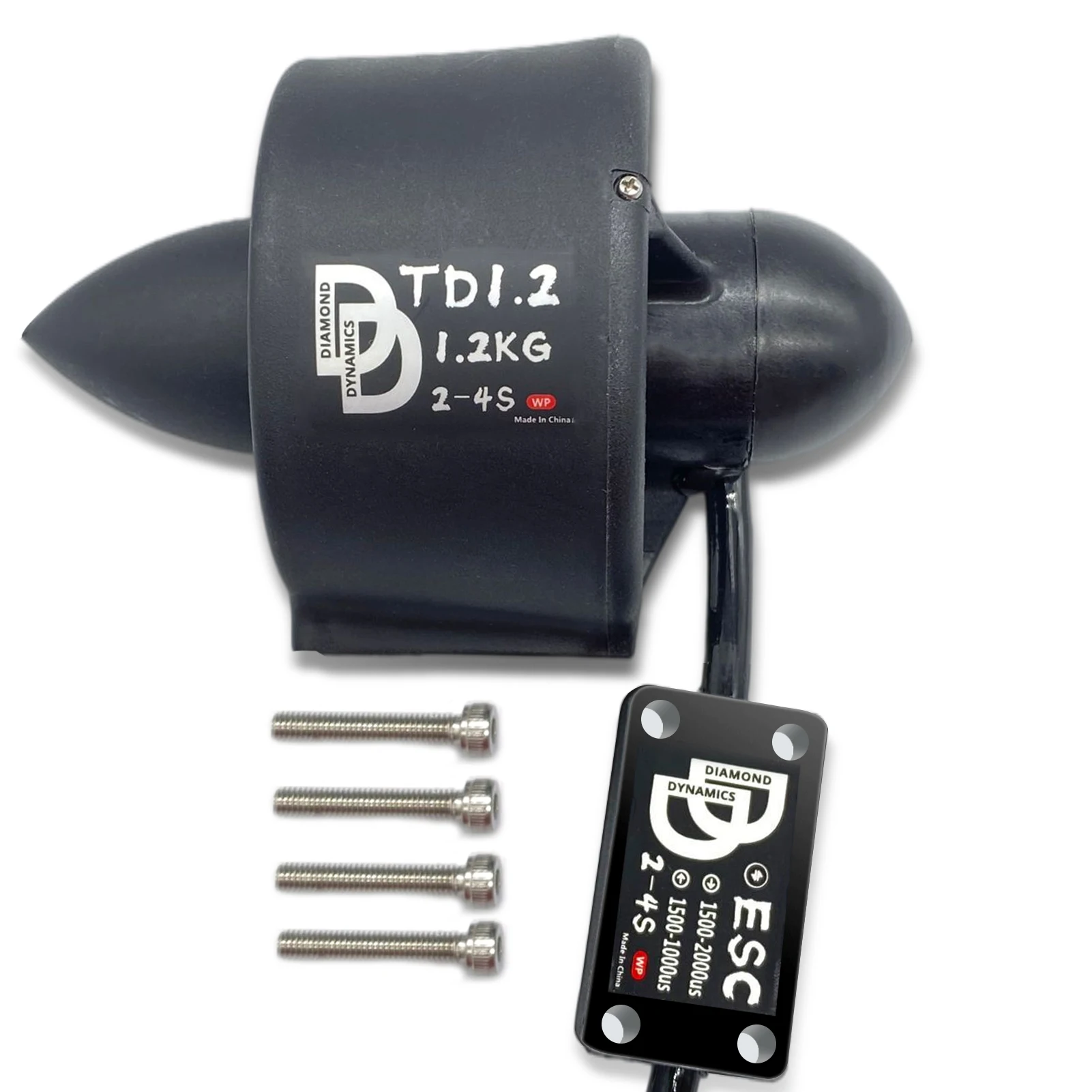 Moteur brushless sous-marin 12V 1.2kg poussée avec ESC pour bateau RC ROV