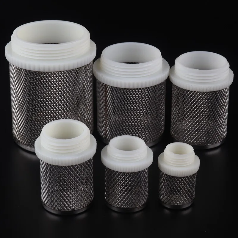 1/2~4" Stainless Steel Agriculture Irrigation Mesh Filter Aquarium Clean Accessories Pump Bottom Check Valve Protect Filter