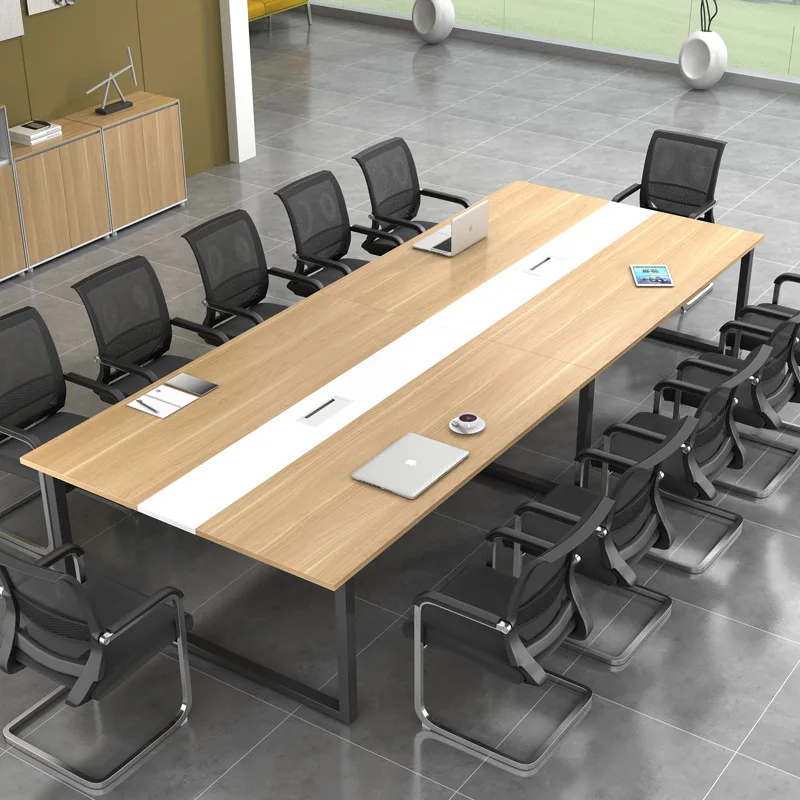 Conference table simple modern office furniture long table and chair