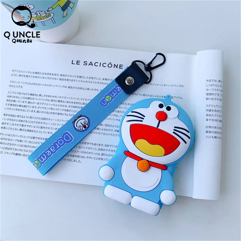 

Q UNCLE Candy Color Coin Pouch Blue Fashion Cartoon Little Girl Purses Soft Silicone Waterproof Card Package Holders Headset Bag