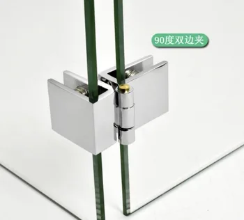 

2pcs 90degree (for 5-8mm)No opening pure copper glass hinge display cabinet hinge cabinet door clip cabinet door hinge
