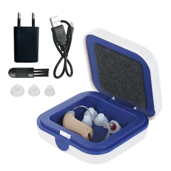 

Hearing Aids with Storage Case Hearing Aid Rechargeable Sound Amplifier In Ear Hearing Enhancement Device for Adults & Seniors