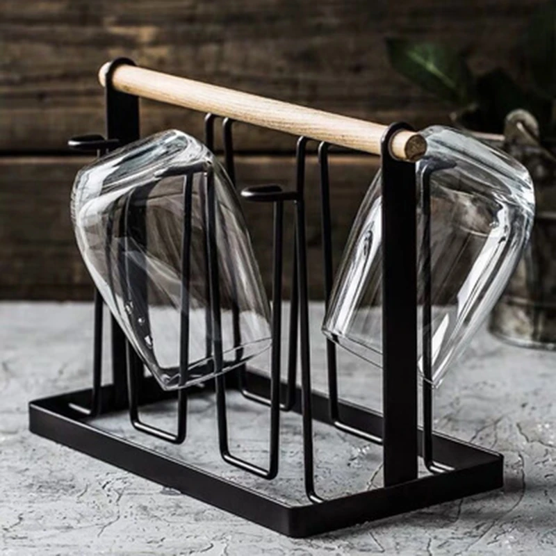 Kitchen Utensils Wrought Iron Cup Holder Creative Household Drain Cup