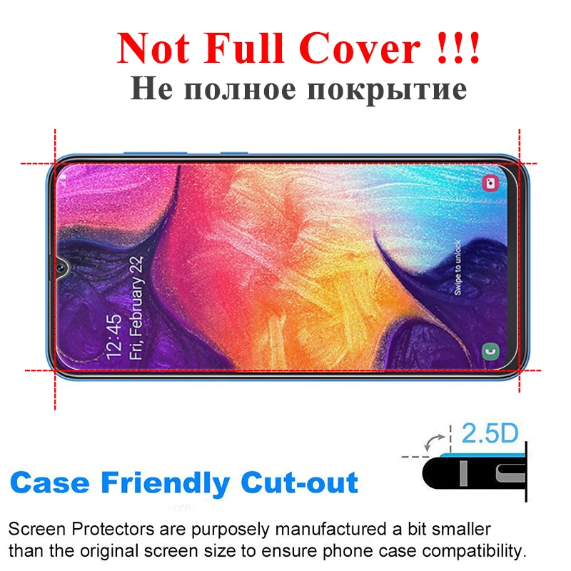 3 шт Защитное стекло для samsung galaxy A50 A 50 Samsyng Защитная пленка для экрана galaxy a50 из закаленного бронированного листа Samsun Tremp