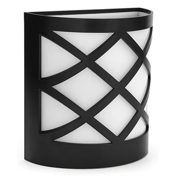 

6 LED Solar Porch Light LED Waterproof IP55 Waterproof Security Solar Power Easy Installation Wall Lamp for Outdoor Fence