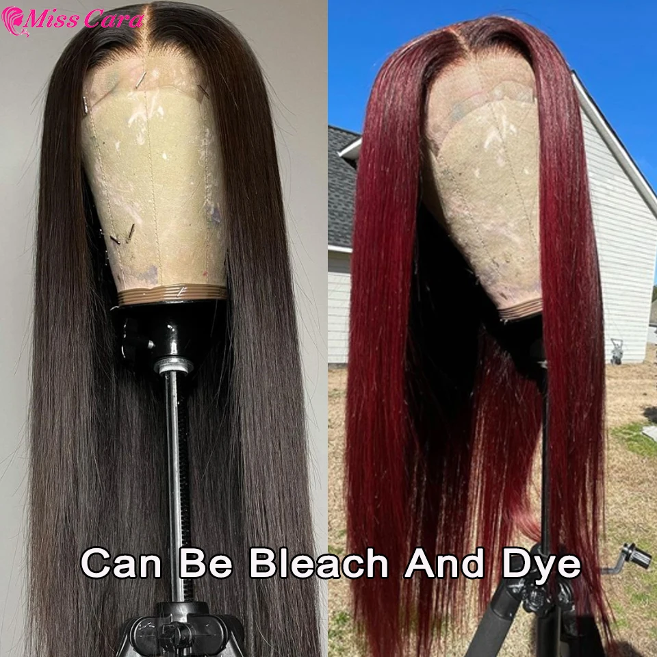 28 30 Inch Straight Lace Wig Human Hair 13x1 Transparent Lace Human Hair Wig For Women Straight 5x5 Lace Closure Wig Indian Hair