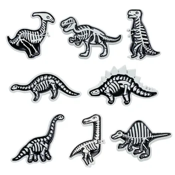 

Creative Dinosaur Skull Lapel Pin Dinosaur Skeleton Brooch and Enamel Pin