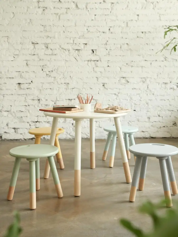 Pocky детская маленькая скамейка детское кресло Morandi Shu цветной портативный хороший