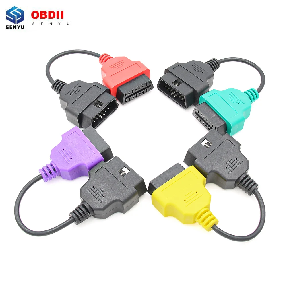 Для Fiat MultiECUScan / FiatECUScan адаптер кабель Комплект OBD OBD2 ECU кабели ведет ABS подушка