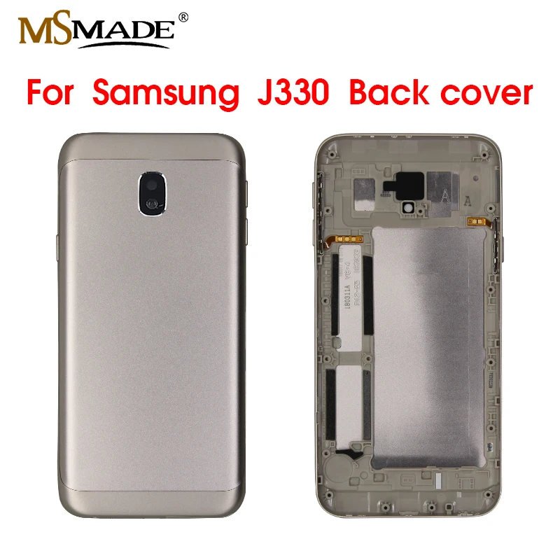 Крышка батарейного отсека для Samsung Galaxy J3 2017 J330 J330F задняя крышка корпуса запасные