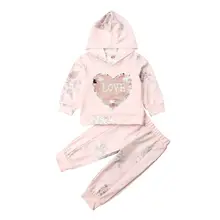 Модная детская одежда для маленьких девочек на осень спортивный костюм, худи, Свитшот Топ и штаны, костюмы с брюками, свяжитесь с нами