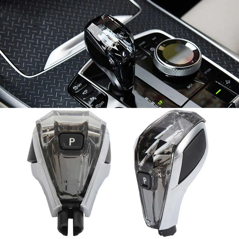 Car Gear Knob Crystal Glass with Start Switch Cover Replacement Crystal