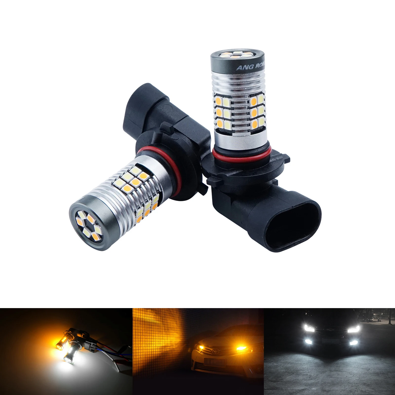 ANGRONG 2x HB3 9005 HB4 9006 лампы 30 SMD СВЕТОДИОДНЫЙ Туман головной светильник Дневной белого