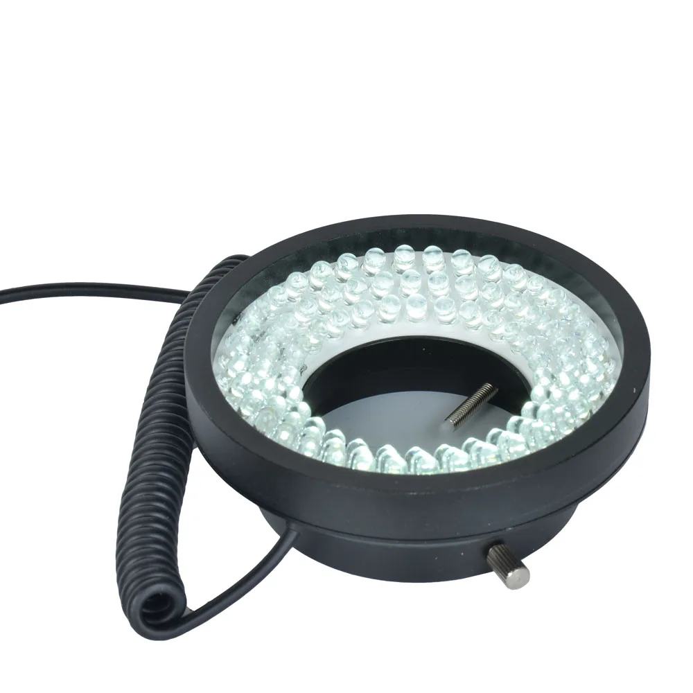  DANIU Adjustable Microscope 96 LED Ring Light Lamp For Industry Stereo Microscope Camera Magnifier 