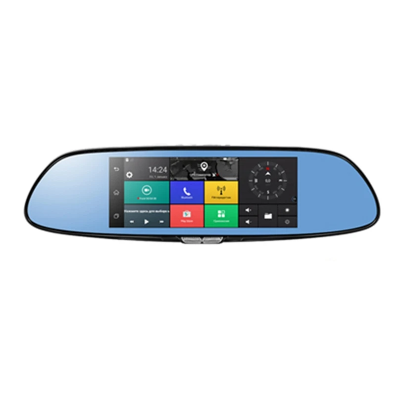 

C08 3G Car Camera 7 inch Android 5.0 Gps Dvr Car Video Recorder Bluetooth Wifi Dual Lens Rearview Mirror Dash Cam Car Dvrs