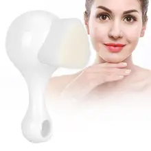 Мягкая щётка для умывания лица ручная Очищающая отшелушивающая кисть для Лица Массажная Кисть для макияжа лица щетка для очистки лица