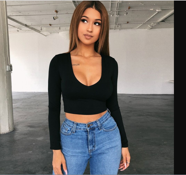 Solid O Neck T Shirts Women Short Sleeve Short Tops Crop Tops Ladies Casual Tops Tees Female T Shirts Black White Red