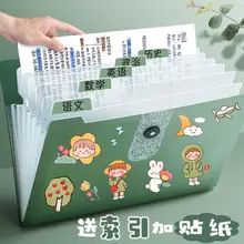 

5/8/12 Compartments Portable Organ Bag A4 Multi-layer Folder Office Students Large Capacity Test Paper File Holder
