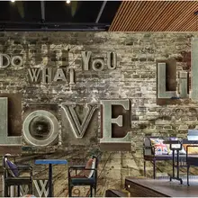 Индивидуальные ретро ностальгические тиснением Английский алфавит ТВ обои для рабочего стола