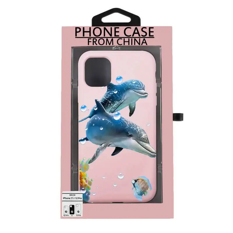 Чехол Lifeguard Dolphin In Water для Iphone6 6s 7 8 Plus XR X XS XSmax 11 12 Pro Mini Max силиконовый чехол