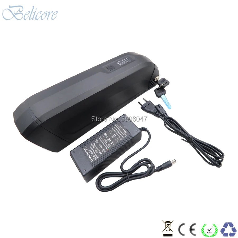 

48 volt side release e-bike battery 48v 8.7ah 9ah 9.6ah 10ah 10.5ah hailong downtube electric bike battery+USB output