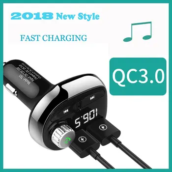 

T61 Bluetooth Car Player LED Display Multiple Intelligent Protection QC3.0 Fast Charhing Bluetooth 4.1 Lossless Sound Quality