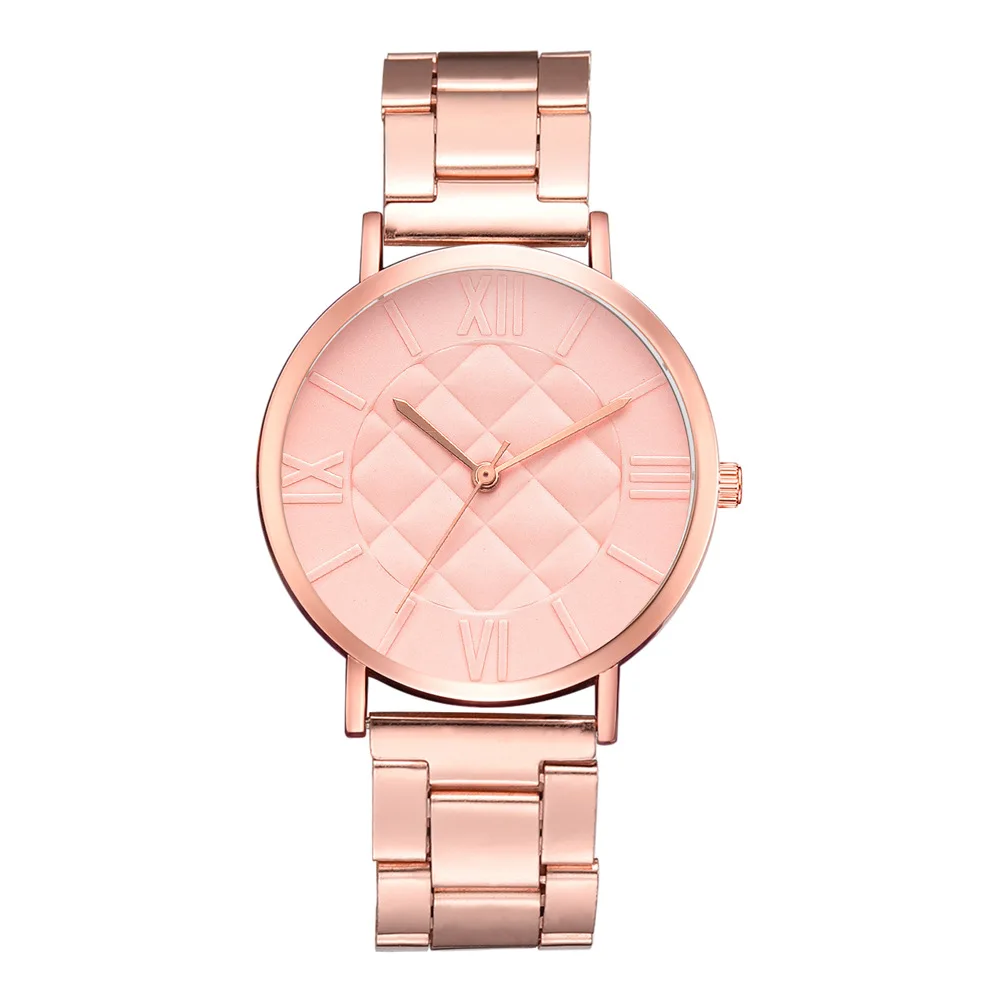 

2019 New Style Hot Selling Top Grade Solid Color Watch Grid Mirror Large Dial Quartz Watch