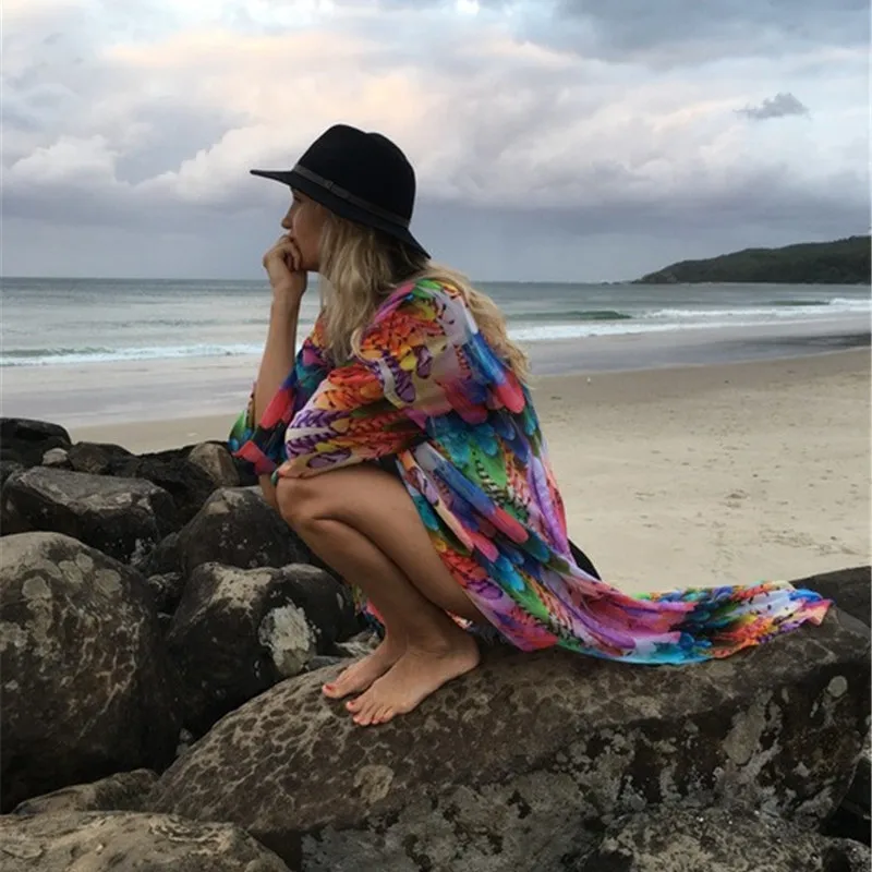 Covers Up Beach Swimsuit Cover Womens Coverup Pareo De Plage Swimwear Bikini Dress Large Size Women's Beachwear Outwear Outlet