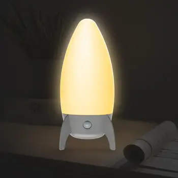 

Book Light Rocket Shape Color Desk Lamp USB Rechargeable Induction Night Feeding Milk Lamp Child Sleep LED Night Light Usb Light